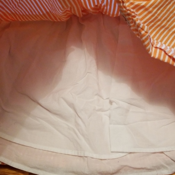 Hollister XS Orange Striped Strapless Dress - Picture 2 of 2